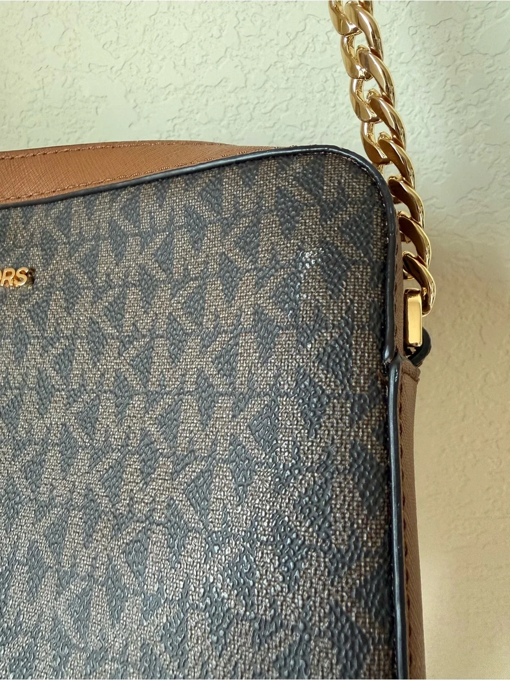 Michael Kors Jet Set Large Printed Logo Crossbody Bag